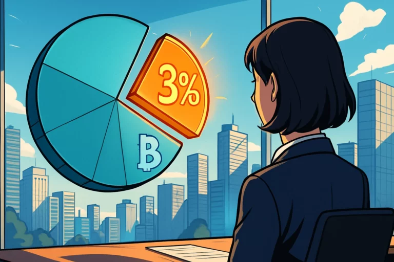 ब्राज़ील का सबसे बड़ा निजी बैंक, इटाउ यूनिबैंको, बिटकॉइन का 3% तक आवंटन करने की सिफारिश करता है। छोटी दीर्घकालिक होल्डिंग्स जोखिमों से बचाव कर सकती हैं।